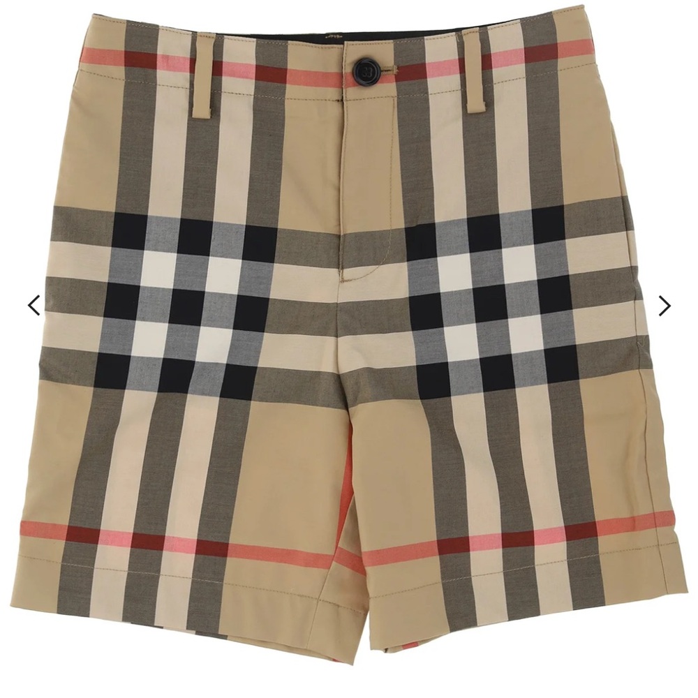 Burberry Tan Checkered boy Shorts size 12 run size small